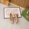 2025 Nuevos Zapatos de Tacón Alto Mary Jane Franceses para Mujer Suela Suave Tacón Bajo Zapatos de Cuero Pequeños Zapatos de Moda de Punta Redonda Estilo Suave