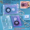 Colgante de Caja de Cassette Mini NFC, Colgante de Disco de Estrella de Álbum DIY Retro, Merchandising de Marca de Estrella de Anime