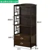 Simples estilo chinês armário lateral para chá rack de armazenamento de chão montagem multicamadas gaveta armário de água para chá armazenamento de conjunto de chá pequena mesa de chá armário lateral