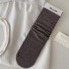 2026 Calcetines Nuevos para Mujer Primavera y Verano Media Pantorrilla Básicos de Color Sólido Algodón Cálido Estilo Japonés Calcetines Flojos para Mujer