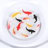 Mini modelo de pez dorado koi simulación miniatura paisaje de escena acuática decoración acuario pequeño diy accesorios de joyería de peces pequeños