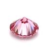 Proceso de chapado en color Piedra desnuda redonda Rosa Mosan Ocho Corazones Ocho Flechas Moissanita rosa Piedra Principal con Piedra