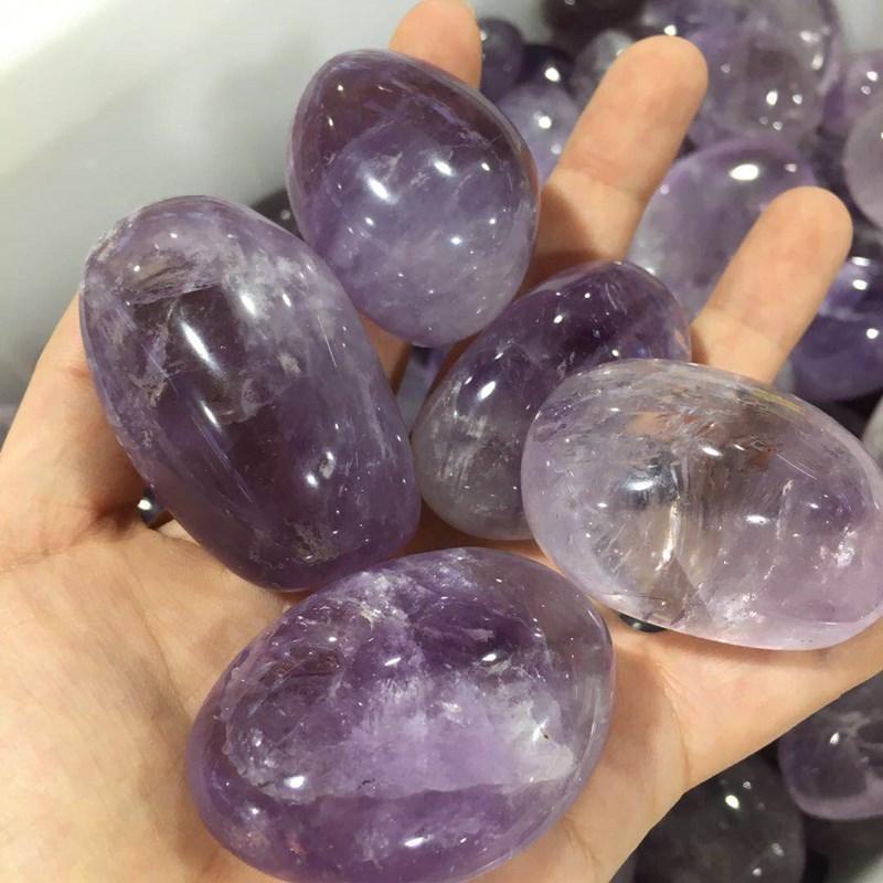 Amethyst palm stones (3)