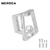 Meroca Portabultos Delantero Plegable para Bicicleta Soporte de Montaje de 3 Agujeros Soporte de Nariz de Cerdo Dividida Asiento de Conversión para Bolsa Delantera Pequeña de Tela Accesorios