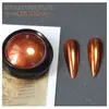 Polvo Espejo para Uñas Cromo Oro Titanio Polvo para Uñas Oro Titanio Láser Super Brillante Polvo Aurora Set de 24 Colores