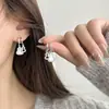 Novos Brincos de Abóbora com Zircônia Vermelha Estilo Chinês para Mulheres, Presilhas de Orelha com Design de Luxo Leve de Nicho, Novos Brincos Populares de 2026