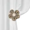 Clipes de Cortina Florais, Amarrilhos de Tecido para Cortinas de Gaze Sem Furo, Clipes Decorativos Criativos de Buquê de Tecido para Cortinas de Quarto e Sala de Estar