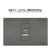 Tomada dupla USB C tipo 118 PC cinza Brasil tomada de interruptor de alimentação de 3 pinos padrão Brasil painel de tomada embutido