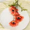 Flor Artificial de Margarita Gerbera Flor Falsa Boda Salón de Bodas Arreglo Floral Decoración del Hogar Fabricante Mayorista Transfronterizo