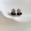 Pendientes de Gota de Cristal Degradado con Aguja de Plata de Ley S925 para Mujer, Pendientes Únicos de Lujo Ligero de Gama Alta, Accesorios de Oreja Elegantes y Versátiles