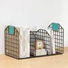 Estantería de mesa simple, estante de almacenamiento para escritorio de oficina, estante de almacenamiento pequeño al lado del escritorio, estantería de hierro para niños