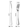 Juego de Cuchillo, Tenedor y Cuchara Estilo Occidental de Acero Inoxidable Engrosado al por Mayor, Cubiertos Especiales para Filete y Chuleta de Cerdo para Hotel, Regalo con Logo