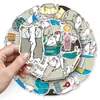 50 Pegatinas Originales de Vida de Ratón Dibujo Animado Ratón Animal Lindo Impermeable Decoración Diario Cuaderno Taza de Té con Leche Pegatinas