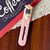 Cuchillo de utilidad de dibujos animados lindo y portátil para estudiantes, cortador de papel pequeño para oficina y desempaque, cúter para manualidades