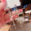 Nuevos y elegantes pendientes largos con borlas geométricas exquisitas, pendientes de moda para adelgazar el rostro, joyería geométrica que combina con todo.