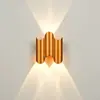 Lámpara de Pared Doble Cabeza Impermeable para Exteriores Lámpara Simple Moderna Estilo LED Pilar de Pared Exterior Patio Terraza Luces Superiores e Inferiores