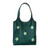 Bolsa de Lona Pequena Fresca Artística de Flores Verão Ombro Portátil Estudante Simples Viagem Ins Bolsa de Compras Japonesa Bolsa de Pano