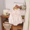 Macacão Floral de Verão para Bebês, Nova Roupa Peça Única Estilo Chinês, Macacão para Bebês, Roupa Completa de Verão para Crianças