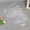 Saco de armazenamento para roupas, sapatos e meias, Saco de embalagem para camiseta de manga curta, Saco com zíper para roupas em PE transparente fosco