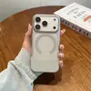 Inserções Superior e Inferior Costuradas Adequadas para Capa de Celular iPhone 17, Capa Protetora Magnética Duas em Uma Fosca Apple 16 Pro Max