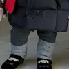 Chaqueta de plumón para bebé, Cálida y Acolchada, Estilo de Invierno con Capucha de Largo Medio para Niñas, Ropa Exterior de 90% Plumón de Pato Blanco, Clase a