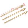 1 Juego de Cadena de Cola con Cierre de Langosta Galvanizado al Vacío de Acero Inoxidable Colgante Colgante DIY Pulsera Collar Accesorios de Joyería