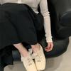Zapatos Franceses de Hada Suave Nariz de Cerdo Poco Profundos para Mujer 2025 Nuevos de Primavera Retro Ballet de Noche Mary Jane