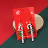 Brincos Pendentes de Natal Novos Mais Vendidos Transfronteiriços Europeus e Americanos Desenho Animado Diamante Liga Material Série de Brincos de Natal Atacado