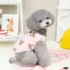 Ropa de Primavera, Otoño e Invierno para Mascotas Pequeñas como Teddy, Bichón y Maltés, y Gatos, con Chaleco de Algodón Estampado de Cuadros