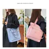 Versão Coreana Outono 2025 Nova Bolsa de Ombro Feminina de Tecido de Nylon de Grande Capacidade Bolsa de Mão Simples e Versátil Bolsa Transversal