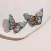 Princesa Sirena Agujero Vertical Luminoso Mariposa Grande Decoración Acrílica Aretes Studs Llavero Accesorios DIY