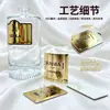 Etiquetas Metálicas Personalizadas para Botellas de Perfume de Lujo, Etiquetas de Aluminio 3D en Relieve y Etiquetas Adhesivas para Cajas de Regalo de Belleza