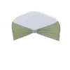 Funda para silla sin nudos, termoadhesiva, con lazo de flores y pedrería, con banda elástica y pedrería, ideal para bodas, eventos y comercio exterior.