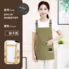 Delantal de Trabajo para Camarero de Panadería de Catering Delantal Corto Impermeable con Impresión de Logo para Mujer