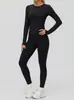 Conjunto Deportivo Popular de Color Sólido de Alta Elasticidad de Xiyin, Conjunto de Dos Piezas de Yoga para Correr de Cintura Alta Ajustado Levanta Glúteos, Conjunto de Fitness