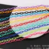 Cadena Cerrada Color Caramelo de Acrílico de 50 cm de Largo Cadena en Forma de O Cadena de Plástico Accesorios para Cadena de Bolsa Hecha a Mano DIY Botella de Agua