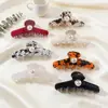 Grace Jewelry Pasador de Pelo Estilo Francés Perla Gama Alta Patrón de Carey Pinza de Tiburón Accesorio Versátil para el Cabello para Mujeres