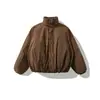 ORIGTEEN Jaqueta de Algodão Loose Inverno com Gola Alta Estilo Retrô Japonês Jaqueta de Trabalho Masculina Casaco de Algodão MY9034