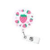 Insignia con Clip Retráctil Rosa Brillante Insignia de Identificación Médica en Inglés En Stock Interesante Clip Acrílico