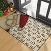 Tapetes de Chão de Natal Transfronteiriços Papai Noel Boneco de Neve Veludo de Cristal Tapete Estampado Cozinha Tapetes Antiderrapantes Tapetes Absorventes