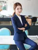 Traje Profesional para Mujer Otoño Nuevo Temperamento OL Vestido de Entrevista Pantalones de Vestir Tienda 4S Gerente de Banco Consultor Ropa de Trabajo