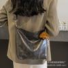 Bolso Textil de Cuero Suave Bolso Satchel para Mujer Estilo Occidental Elegante Simple Combinable Bolso Tote de Hombro de Gran Capacidad Bolso Cruzado para Mujer