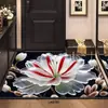Novo Tapete de Chão Tridimensional Floral de Terra de Diatomáceas para Entrada, Capacho Decorativo, Absorvente de Água, Secagem Rápida, Tapete Antiderrapante