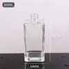 Botella de Aromaterapia de Vidrio 60ml Botella Dispensadora Cosmética Transparente Cuadrada Alta Difusor de Aroma de Aceite Esencial Botella de Aromaterapia sin Llama