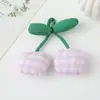 Tela Cuadros Fruta Cereza Accesorios Ropa de Moda Calcetines de Moda Accesorios para el Cabello Accesorios Broche Accesorios DIY
