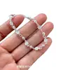 Pulsera de Osmanto Plateado para Mujer, Pulsera Apilable de Lujo Ligero de Alta Gama, Nuevo Verano 2025, Nueva Pulsera Casual de Flores