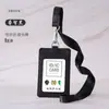 Porta Credencial de Tela de Poliéster Cubierta Protectora Ranura para Tres Tarjetas Insignia de Identificación de Trabajo Insignia de Trabajo Correa Porta Tarjeta de Comedor Estudiantil