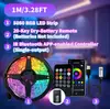 Bestseller transfronterizo tira de luces 5050RGB 20 teclas batería seca Bluetooth APP infrarrojo controlado por sonido tira de luz ambiental colorida