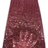 En Stock del Fabricante: Tela de Bordado con Lentejuelas y Cuentas Lisas de Moda Europea y Americana, Tela Bordada de Moda