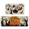 Serie de Halloween de Amazon Transfronteriza Tapete de Cocina Decoración de Terror Tapete de Cocina Absorbente Resistente a la Suciedad Felpudo de Entrada